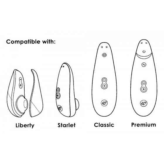 Сменные насадки на Womanizer Premium и Classic серые, размер М Sex Aura Киев