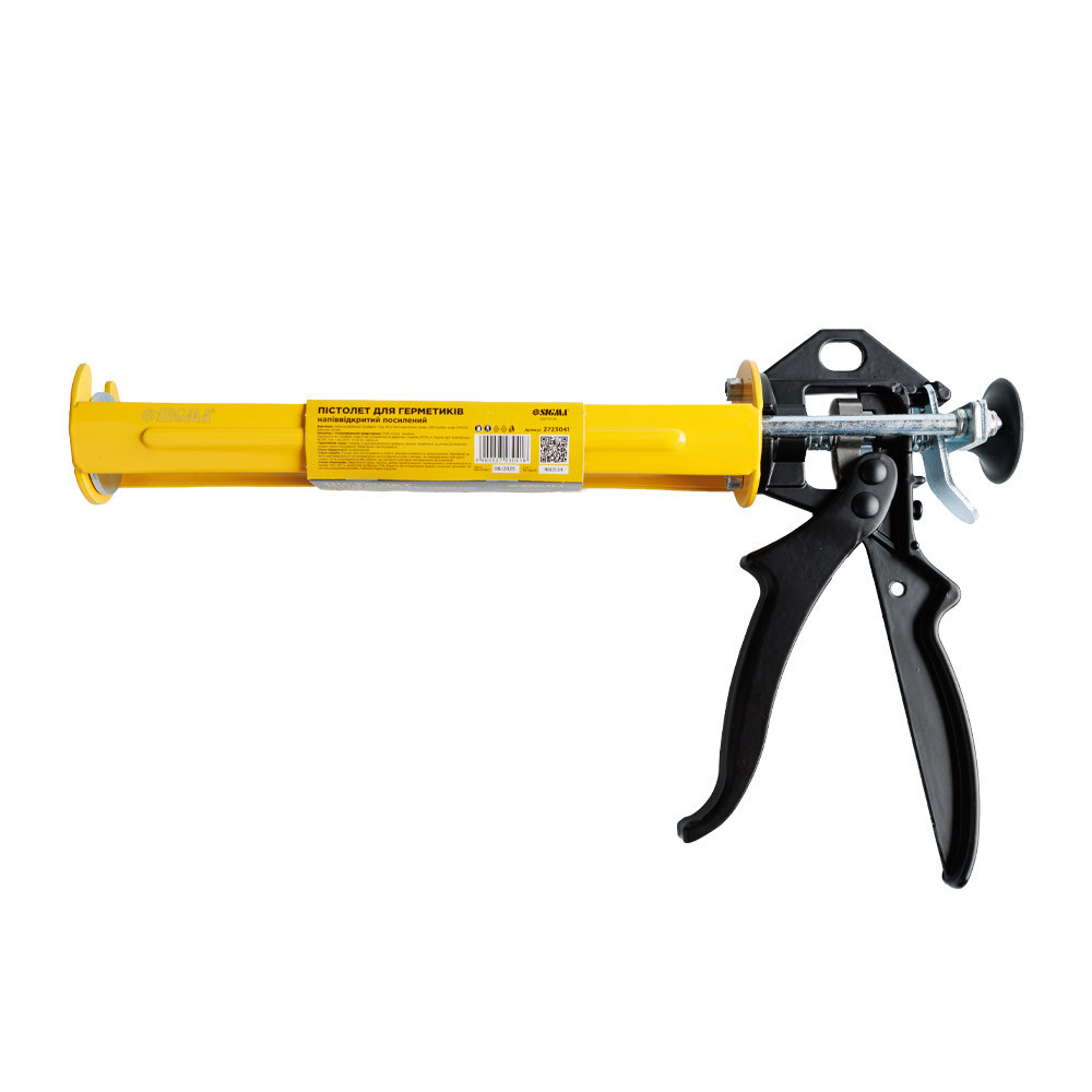 Пістолет для герметиків напіввідкритий посилений 3 штоки 225 мм SIGMA (2723041) Київ - фото 2