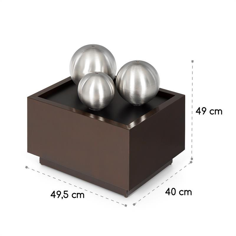 Фонтан Triumvirate Garden для внутреннего и наружного освещения из оцинкованной нержавеющей стали со Ровно - изображение 8