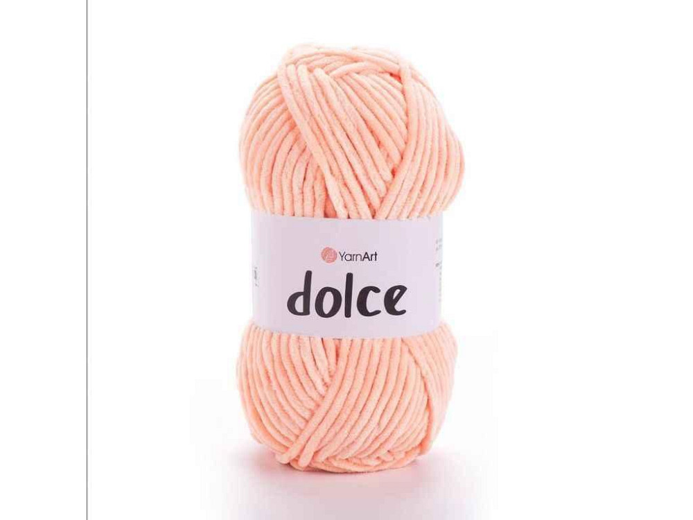 Пряжа Dolce персиковий 100% мікрополіестр 120м 100г 5шт/уп 773 ТМ YarnArt Київ - фото 1