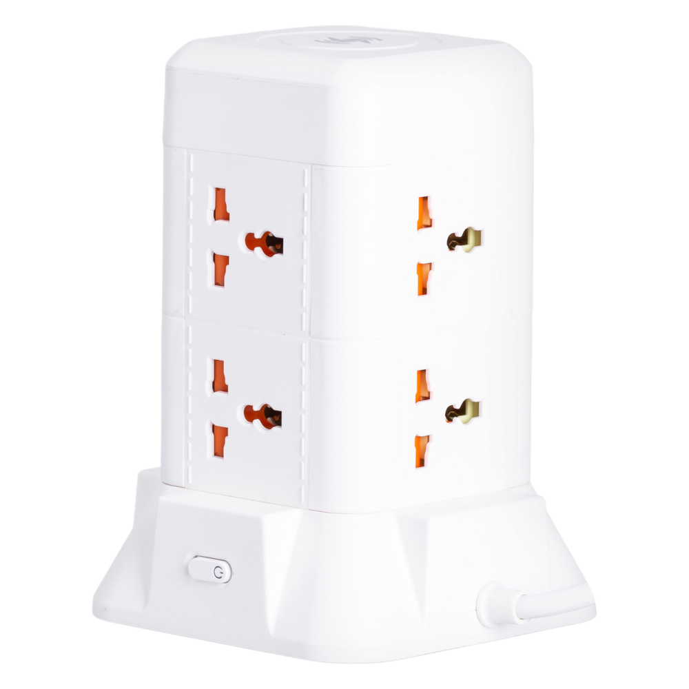 Мережевий фільтр подовжувач 2.8 м з лампою на 6 універсальних розеток з 2 USB, 1 Type-C, бездротова зарядка HP-5-1 Коломия - фото 5