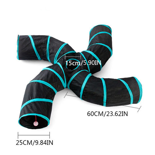 Складаний ігровий тунель для котів з іграшкою Київ - фото 10