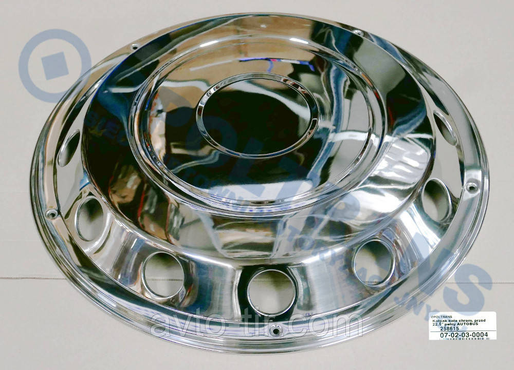 Ковпак колеса передній 22,5  TIR , Автобус (нержавійка) Ковпаки на автобус 22.5 Луцк - изображение 2