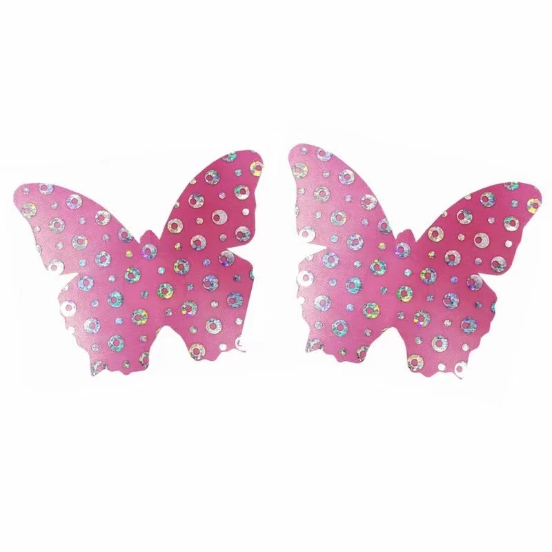 Стікіні на груди Метелики 8 на 9 см рожевий Київ - фото 1