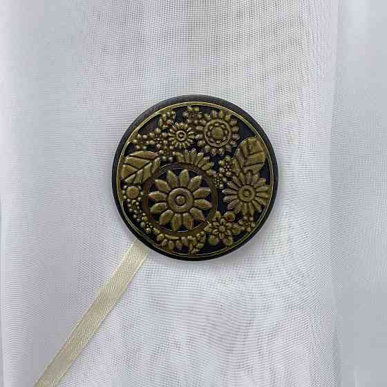 Магніти для штор і гардин Карпати набір 2 шт Венге з бронзовим (81-146) Київ