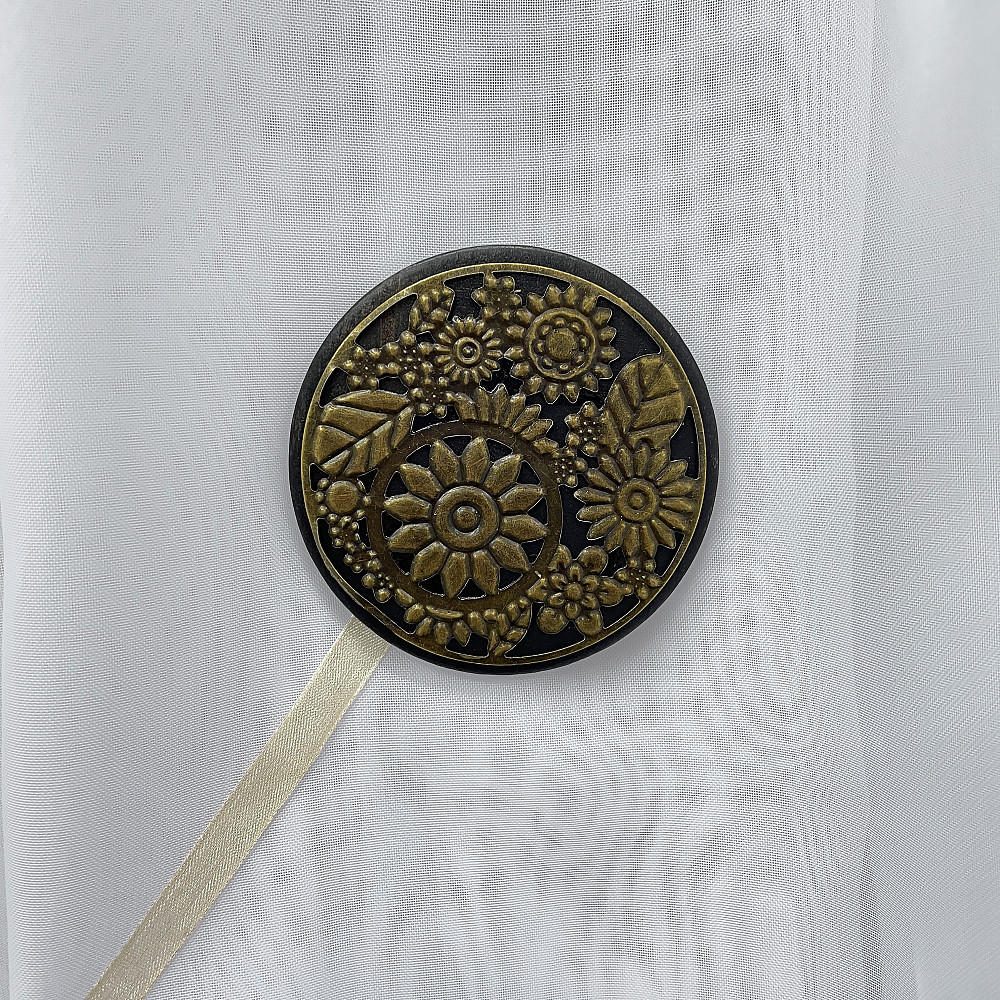 Магниты для штор и гардин Карпаты набор 2 шт Венге с бронзовым (81-146) Киев - изображение 5