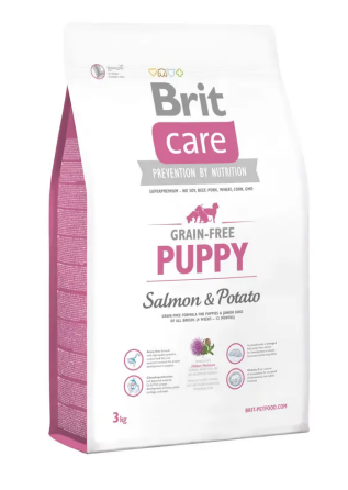 Сухий корм для цуценят Бріт Brit Care GF Puppy Salmon & Potato 3 кг Вінниця