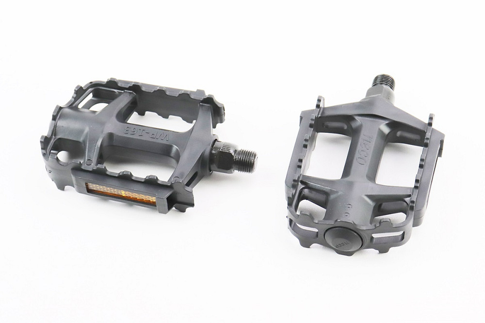 Педалі MTB 9/16" (112x80x25mm) пластикові, чорні WP-163 Київ - фото 1