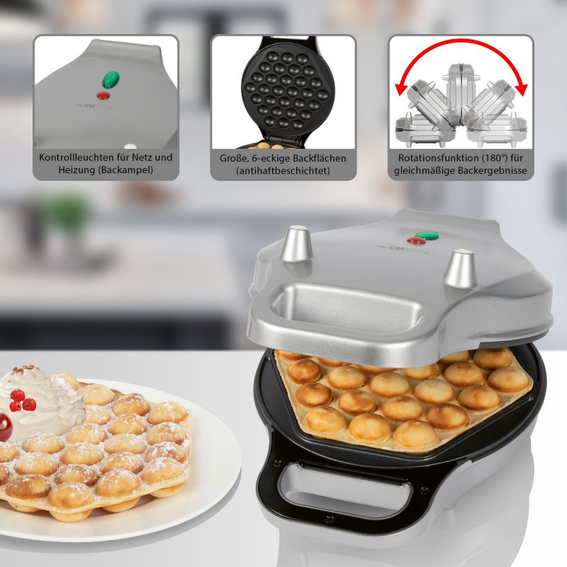 Вафельница для бельгийских вафель Clatronic WA (3772) 700 Вт Нововолынск - изображение 7