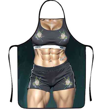 Фартук прикольный женский спортивное тело 80 на 60 см разноцветный Киев