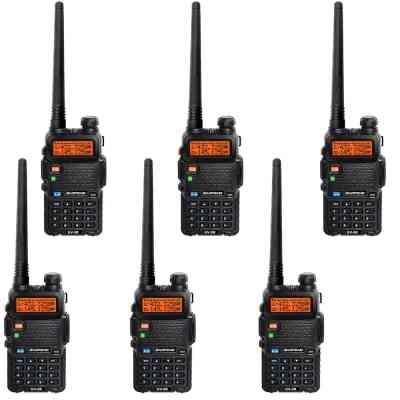 Портативна рація Baofeng UV-5R Black Six Pack комплект 6 шт (2200000758965) Вінниця