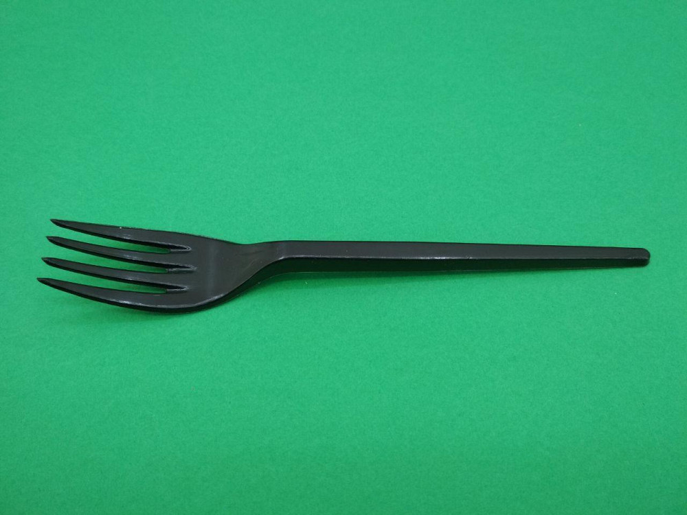 Вилки пластикові 100 шт Чорні Юніта Харків - фото 2