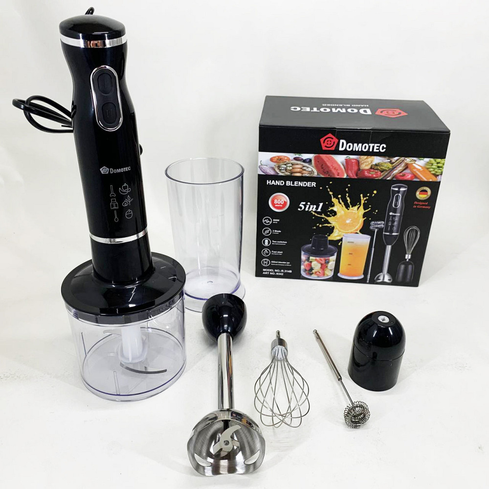 Стаціонарний блендер для кухні зі скляною чашею Domotec, Занурювальний кухонний блендер з ємністю EH-50 Львів - фото 12