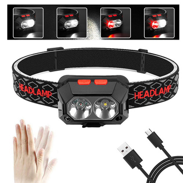 Фонарик на голову диодный, Мощный налобный LED фонарь, Портативный светодиодный налобный фонарь GZ-49 Львов - изображение 6