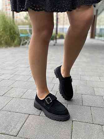 Meideli Лофери жіночі MEIDELI -5 чорні (весна-осінь, замша натуральна) (5993) Коломия