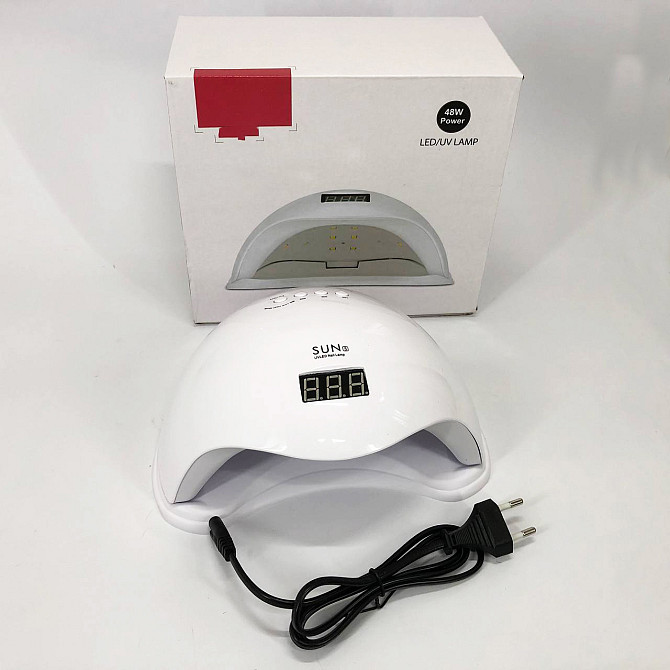 Led лампа для сушіння гель-лаків Sun 5 nail lamp FD93-1, Лампа для манікюру сенсорна EF-84 Одеса - фото 9