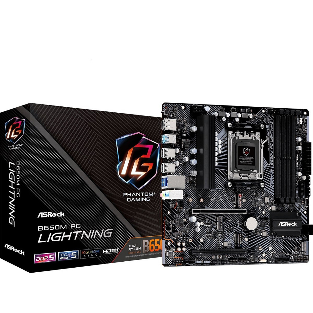 Материнська плата ASRock B650M PG Lightning Socket AM5 ( без Bluetooth ) Харків - фото 6