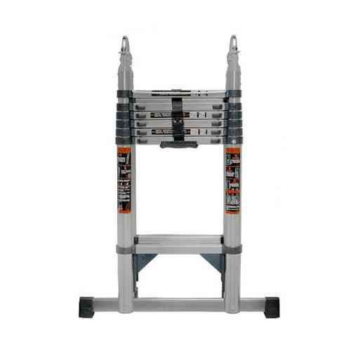 Лестница телескопическая 2.9м+2.9м, складная стремянка, нержавеющая сталь Киев