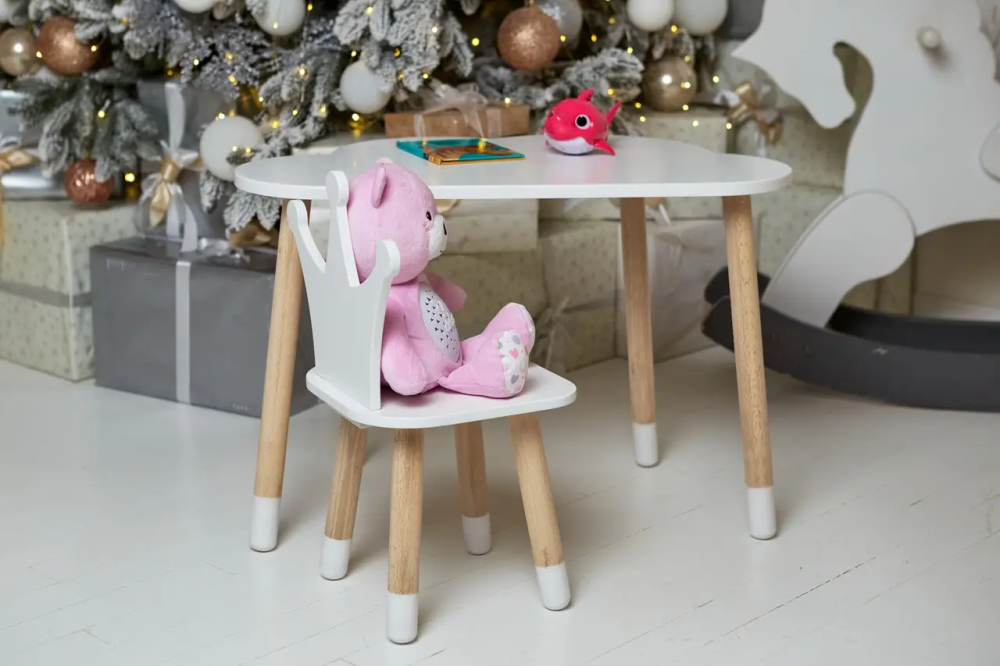 Дитячий столик Хмара та стільчик Корона біла Київ - фото 8