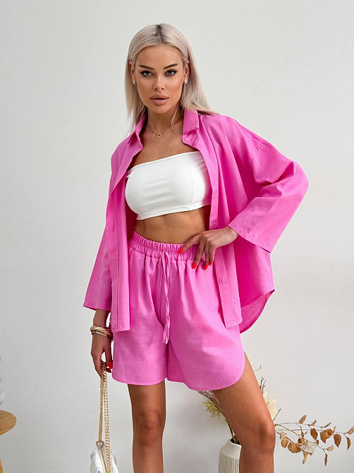 Костюм жіночий літній льон Барбі 48/52 Харків - фото 3