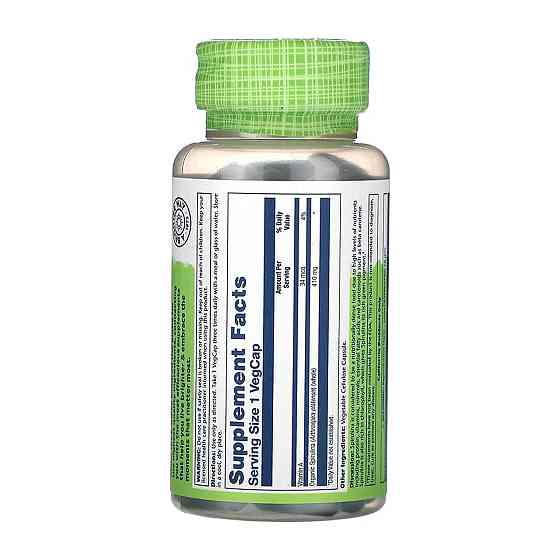 Спирулина Solaray Spirulina Algae 410mg 100 раст капс Киев