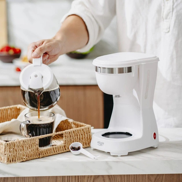 Кавоварка крапельна Adler AD 4381 біла 600 Вт 0,6 л XS-73 Івано-Франківськ - фото 3