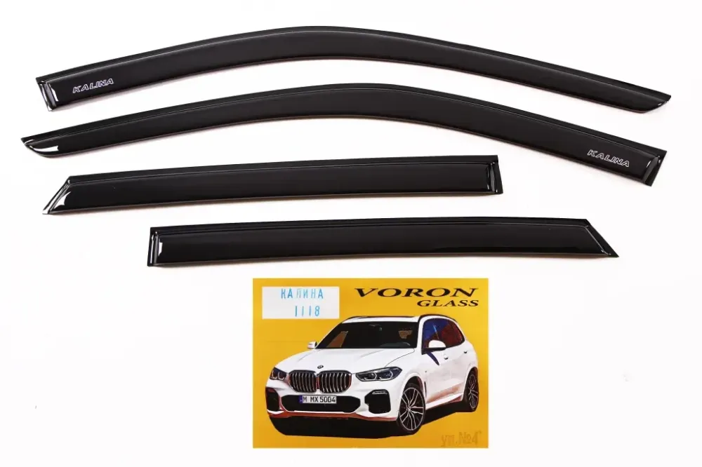 Ветровики на двери 1118 Voron самоклеющ. (4 шт.) Винница - изображение 1