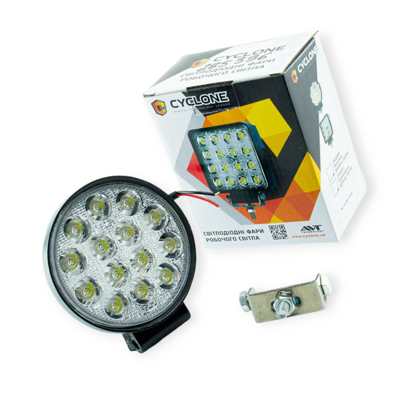 Фара дополнительная LED круглая 114х65 (Дм Ш) 48W EP16 SP 6000K дальний Мукачево - изображение 1