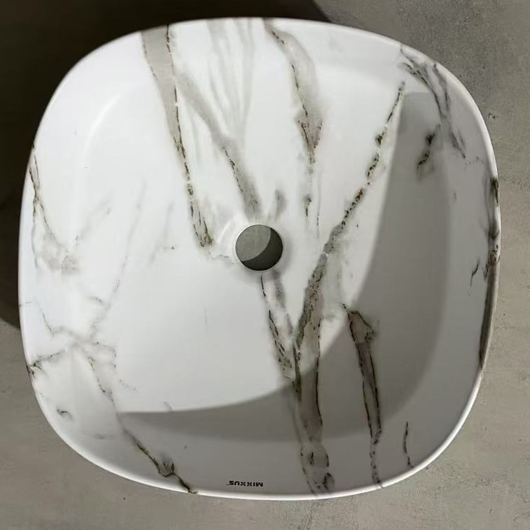 Раковина накладна Mixxus Premium DIVERSE-0104 MARBLE 370х370х135mm   ( MP6537 ) 36907 Харків - фото 7