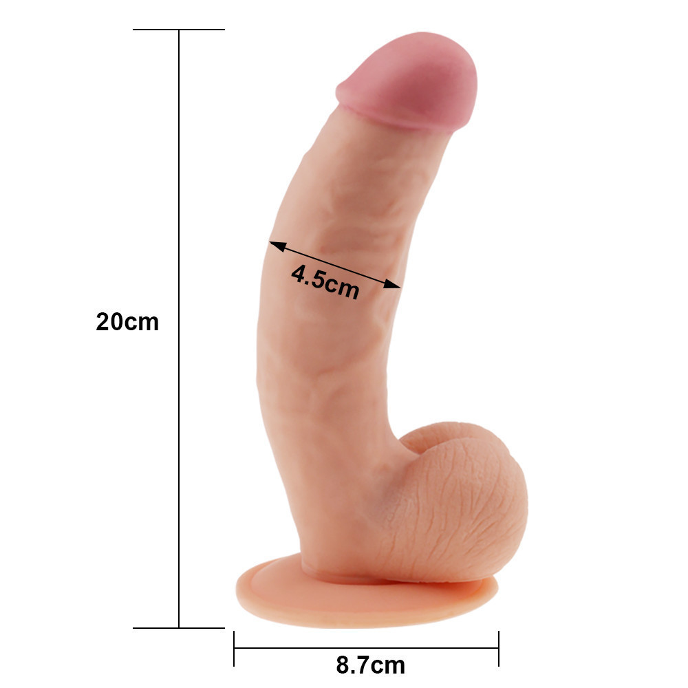 Фалоімітатор - The Ultra Soft Dude 8.5" Sex Aura Київ - фото 6