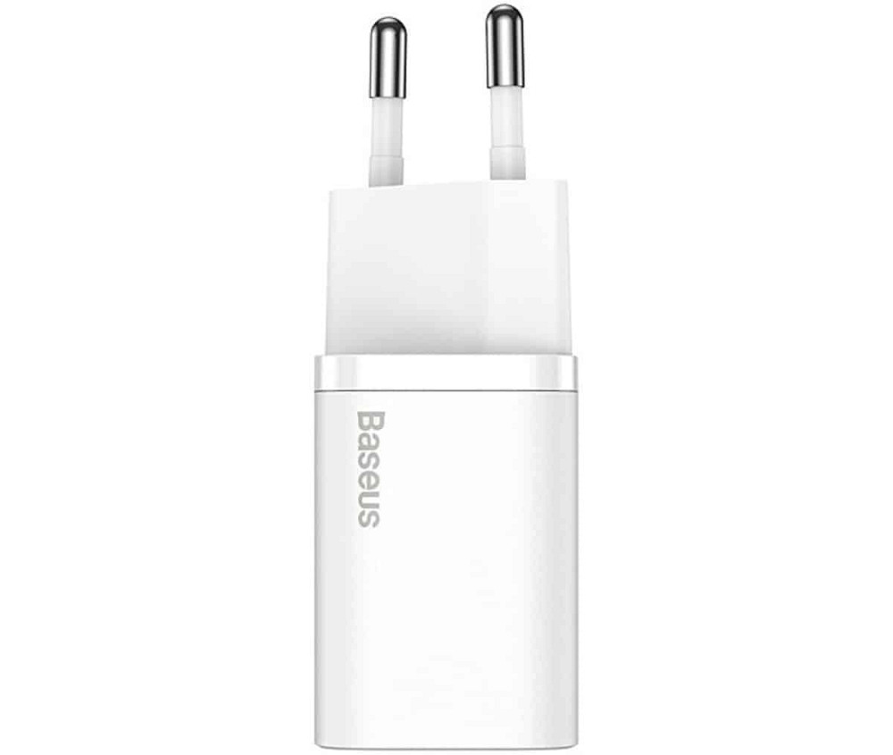 Мережевий зарядний пристрій Baseus Super Si Quick Charger 1C 20W EU White Київ - фото 2