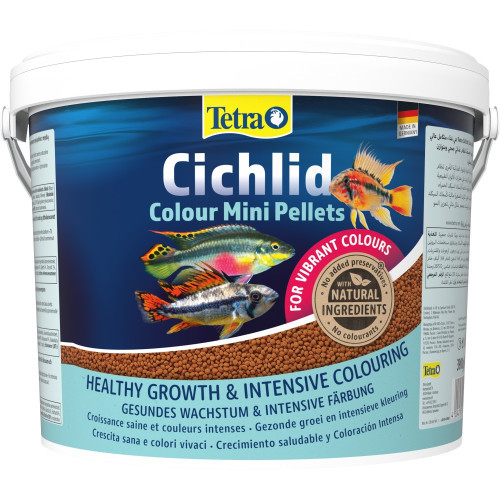 Корм Tetra Cichlid Colour Mini для невеликих цихлід для яскравості забарвлення гранули 10 л Київ - фото 2