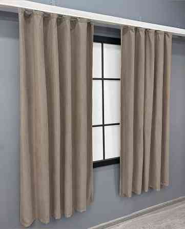 Комплект коротких штор VR-Textil Микровелюр Petek № 1487ш Какао 130х170 см 2 шт (35-0276) Киев