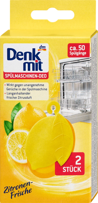 Denkmit Spülmaschinen-Deo Zitronen-Frische Дезодорант для посудомоечной машины лимонная свежесть Львов - изображение 1