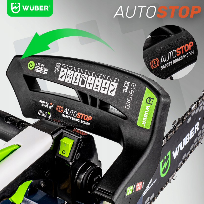 Бензопила ланцюгова 1к.с Wuber (Польща) Київ - фото 9