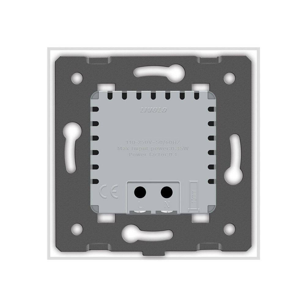 Cвітильник автоматичний для сходів підлоги датчик руху темряви, білий, 2700K, 220В, 0.35Вт, огляд 120°, затримка 40с, дальність 4м LIVOLO (722800511) Коломия - фото 2