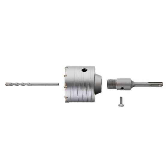 Свердло корончате по бетону 75 мм, перехідник SDS-Plus 100 мм INTERTOOL SD-7075 Київ
