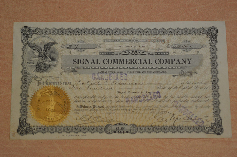 Акція. США. 1908 рік No7 (Б-5) Полтава - фото 1