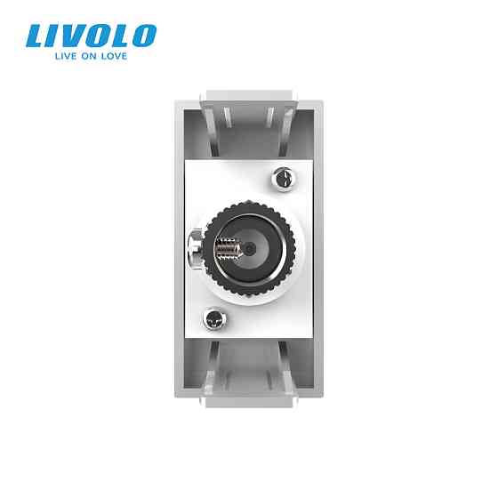 LIVOLO Телевізійна розетка LIVOLO, біла, модуль 0.5 поста, TV гніздо для антени / ресивера (VL- Коломия