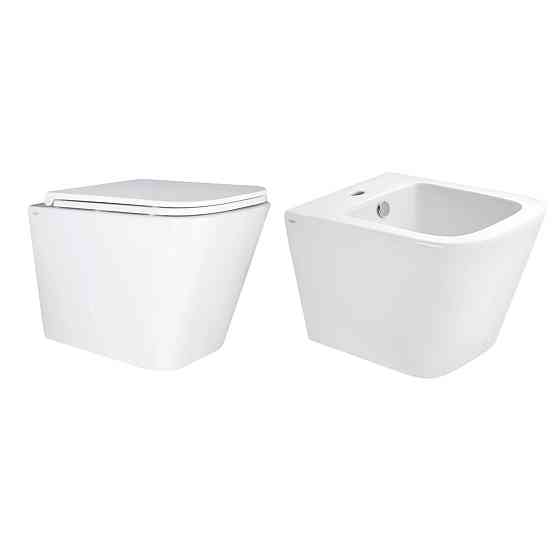 Комплект Qtap Tern 2 в 1: унитаз подвесной Ultra Quiet + биде подвесное Киев