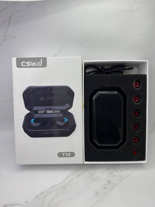 Б/У Беспроводные наушники T10 CSHID TWS Bluetooth 5.0, водонепроницаемые IPX7 с Power Bank 3000 мАч Киев - изображение 10