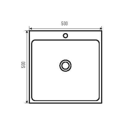 Мойка Zerix ZH5050-215 Nano-Black (3.0/0.8) из нержавеющей стали (MX1582) Киев