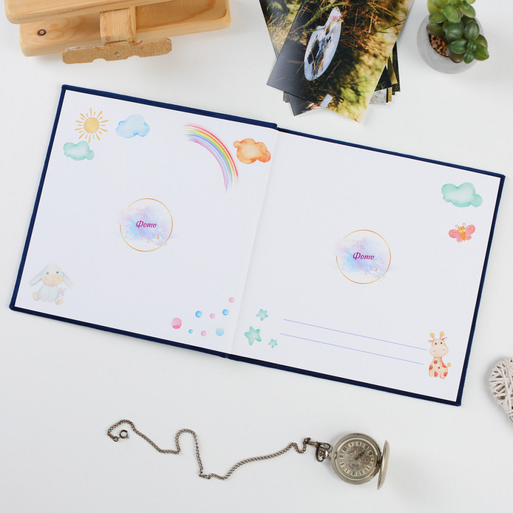 Дитяча метрика у велюровій синій обкладинці Тернополь - изображение 2