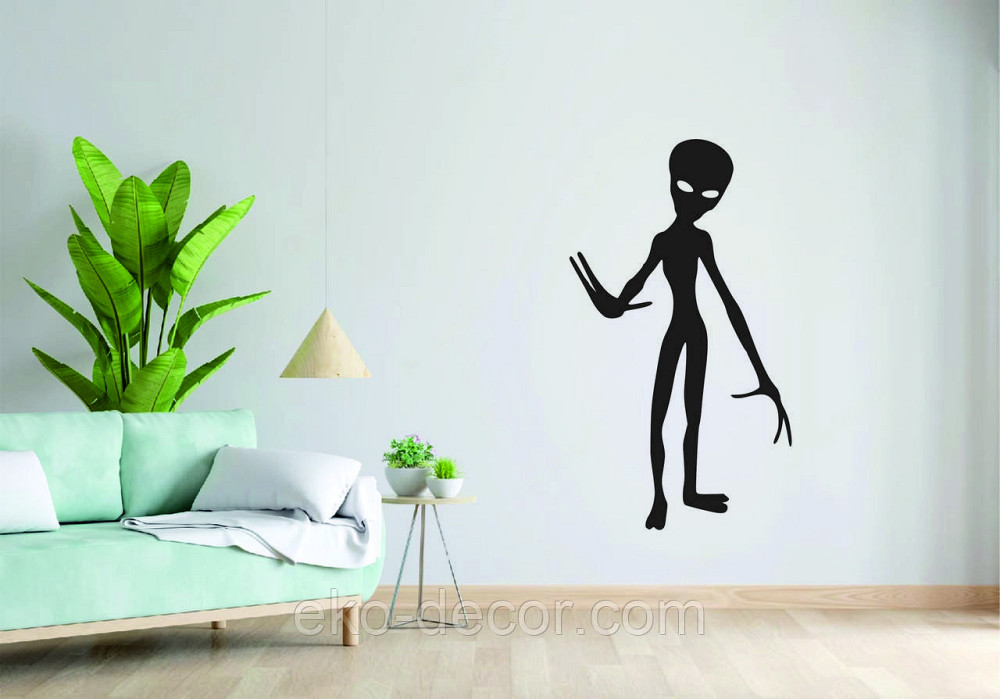 Декоративное настенное Панно «НЛО», Декор на стену 90*51 см, Черный Киев - изображение 2