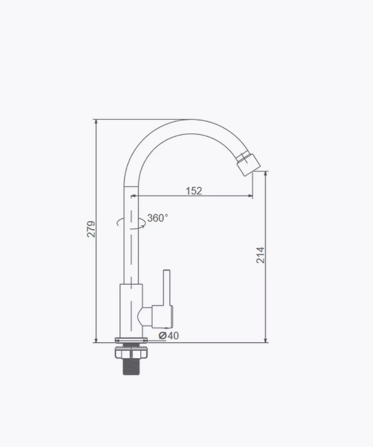 Монокран на холодну воду Zerix MONO-01 нержавіюча сталь INOX-SUS-304 (ZX3241) Чернівці - фото 2