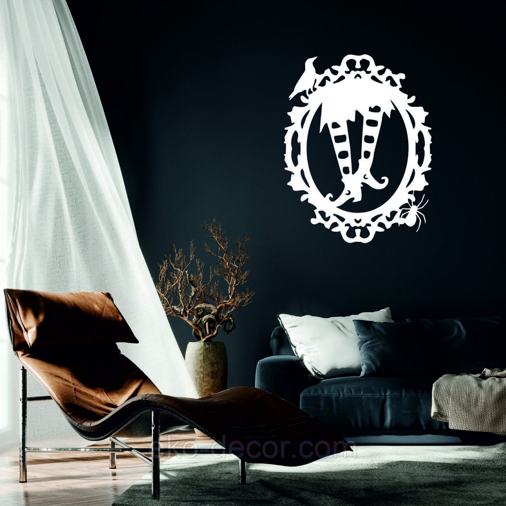 Декоративное настенное Панно «Ведьмины ноги», Декор на стену 90*70 см, Белый Киев - изображение 1