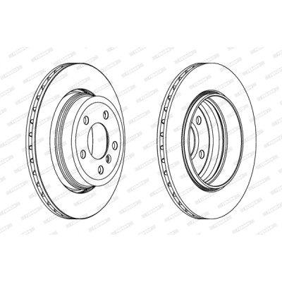 Гальмівний диск FERODO DDF1297C-1 Вінниця - фото 1