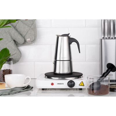 Гейзерная кофеварка Ardesto Gemini Apulia 4 чашки (AR0804SS) Винница - изображение 6