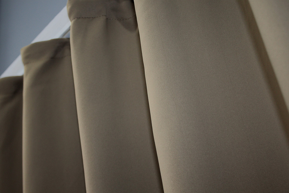 Комплект штор коротких VR-Textil Bagema Rvs № 1239ш 130х170 см 2 шт Молочний шоколад (35-0056) Київ - фото 5