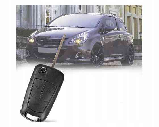 Ключ заготовка Opel с чипом и 2 кнопками Киев